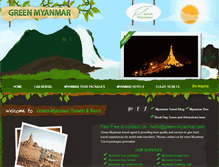 Tablet Screenshot of green-myanmar.com